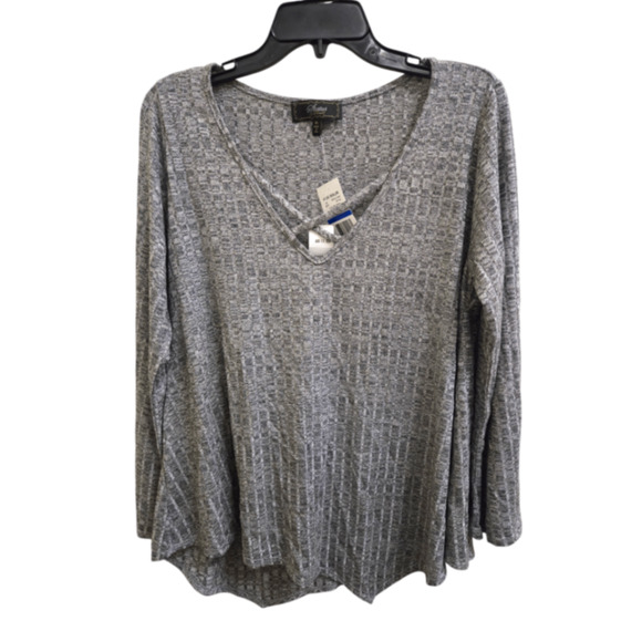 NWT XL gray Status Blouse - Picture 1 of 1